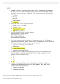 Pharmacology/NURSING 3365 Pharmacology/ QUIZ 1 Question And Answer Graded 100%