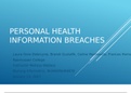 NUR 4870 Week2 Personal Health Information Breaches