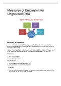 Measures of Dispersion for Ungrouped Data
