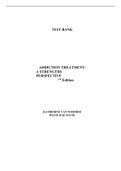 Case Studyfor Addiction Treatment ByKatherine van Wormer, Diane Rae Davis_complete solution 3rd Edition
