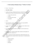 Understanding Pathophysiology 7th Edition Test Bank questions and answers GRADED A&plus;