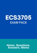 ECS3705 (Study Notes  + Exam Pack)