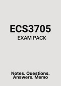 ECS3705 - EXAM PACK (2022)
