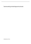 samenvatting marketing communicatie BMR 
