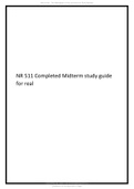 NR 511 Completed Midterm study guide for real 2021..