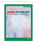 Samenvatting Inleiding in de gezondheidspsychologie (alle benodigde stof)