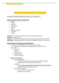 NUR 255 Mental Health Exam 2 Study Guide Latest