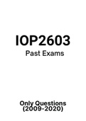 IOP2603 - Past Exam Papers (2008-2020)