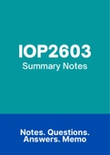 IOP2603 - Notes (Summary)