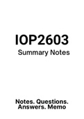 IOP2603 - Notes (Summary)