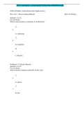 SCIN 138 Week 1 Exam- Questions and Answers- AMU