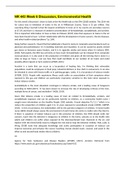 NR 443 Week 6 Discussion&comma; Environmental Health
