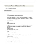 NURSE 220 Complex Patient Case Results&Tab; Doris Turner ShadowHealth