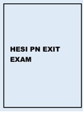HESI PN EXIT EXAM 2021&period;