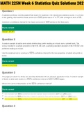 Exam (elaborations) MATH 225N Week 6 Statistics Quiz Solutions 2021 