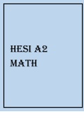 HESI A2 MATH 2021&period;