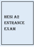 Hesi A2 entrance exam&period;