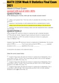 Exam &lpar;elaborations&rpar; MATH 225N Week 8 Statistics Final Exam 2021 