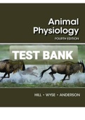 Exam (elaborations) TEST BANK ANIMAL PHYSIOLOGY 4TH EDITION HILLS WYSE ANDERSON 