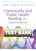 Exam (elaborations) TEST BANK COMMUNITY AND PUBLIC HEALTH NURSING 3RD EDITION DEMARCO WALSH  