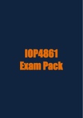 IOP4861 Exam Pack 2021.