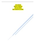 ATI PEDS PROCTORED EXAM 2019 REVISION GUIDE