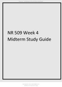 NR 509 Week 4 Midterm Study Guide.