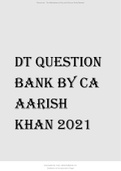 DT QUESTION BANK BY CA AARISH KHAN 2021&period;