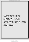 COMPREHENSIVE SHADOW HEALTH SCORE YOURSELF 100&percnt;
