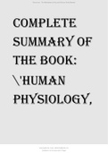 Complete summary of the book Human physiology, an integrated approach.