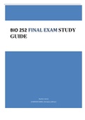 BIO 252 - FINAL EXAM STUDY GUIDE.