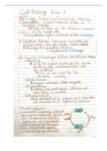 Knowledge Exam Cell Biology Course 10