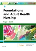 FOUNDATIONS AND ADULT HEALTH NURSING 8TH EDITION COOPER TEST BANK