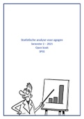Samenvatting  (open boek) statistische analyse voor agogen (VUB)