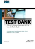Exam &lpar;elaborations&rpar; TEST BANK & SOLUTIONS GUIDE FOR Redes- Cisco Secure VPN Client &lpar;Exam Certification Guide&rpar; 