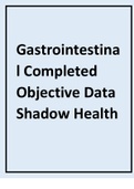 Gastrointestinal Completed Objective Data Shadow Health and transcript&period;