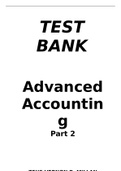 Exam (elaborations) TEST BANK Advanced Accounting Part 2 (2015 Edition) ZEUS VERNON B. MILLAN 