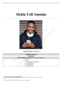 Sickle Cell Anemia case study.Anthony Perkins, 15 years old