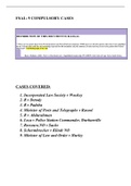 FSAL: 9 COMPULSORY CASE SUMMARIES FOR EXAM. ALL IN ONE DOCUMENT. SAVE TIME!