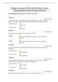 NURS 6501N Week 1 Quiz &ndash; Question and Answers 