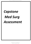 Capstone Med Surg Assessment 2021 100% SCORED HIGHLY GRADED.