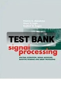 Exam (elaborations) TEST BANK FOR  Statistical and Adaptive Signal Processing By Dimitris G. Manolakis, Dimitris Manolakis, Vinay K. Ingle, Stephen M. Kogon (Solution Manual) 