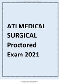 ATI MEDICAL SURGICAL Proctored Exam 2021.