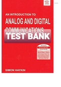 Exam (elaborations) TEST BANK FOR Analog and Digital Communication By Simon Haykin (Solution Manual) 