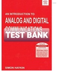 Exam &lpar;elaborations&rpar; TEST BANK FOR Analog and Digital Communication By Simon Haykin &lpar;Solution Manual&rpar; 