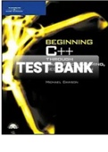 Exam (elaborations) TEST BANK FOR Beginning C++ Through Game Programming 2nd Edition By Michael Dawson (Instructor Solution Manual) 