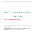 BIOD 152 All modules - Portage Learning