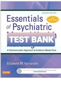 Exam (elaborations) TEST BANK FOR ESSENTIALS OF PSYCHIATRIC MENTAL HEALTH NURSING 2ND EDITION BY VARCAROLIS 