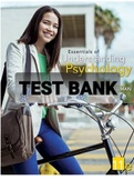 Exam (elaborations) Test Bank For Essentials Of Understanding Psychology 11th Edition By Feldman 
