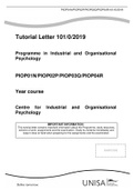 Programme in Industrial and Organisational Psychology PIOP01N/PIOP02P/PIOP03Q/PIOP04R